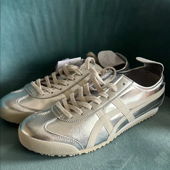 Onitsuka Tiger by Asics Metallic Silver Sneakers