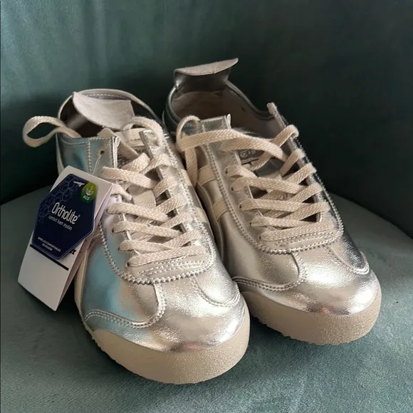 Onitsuka Tiger by Asics Metallic Silver Sneakers