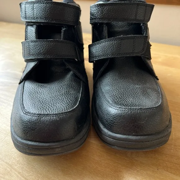 ORTHOFEET ORTHOPEDIC LEATHER GLACIER GEORGE BOOTS MEN 9 LEATHER ORTHOTIC COMFORT