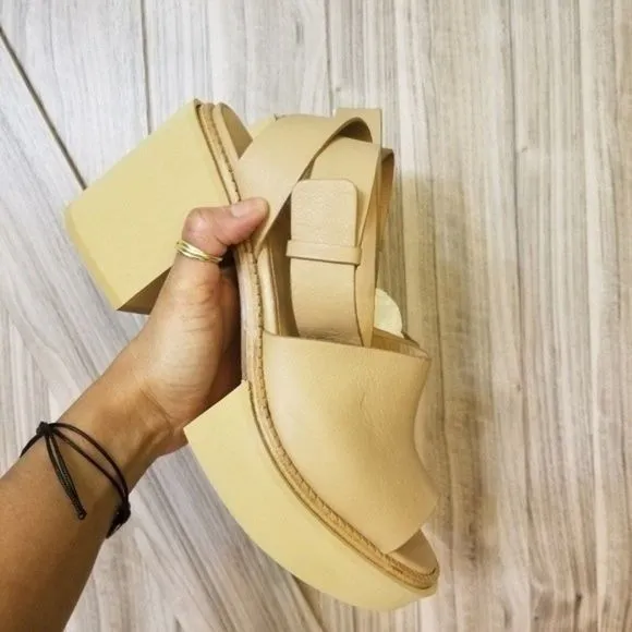Paloma Barcel Leather buckle-fastening open-toe sandals