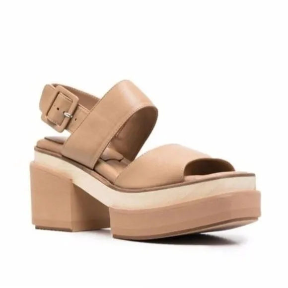 Paloma Barcel Leather buckle-fastening open-toe sandals