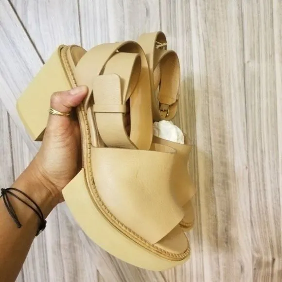 Paloma Barcel Leather buckle-fastening open-toe sandals