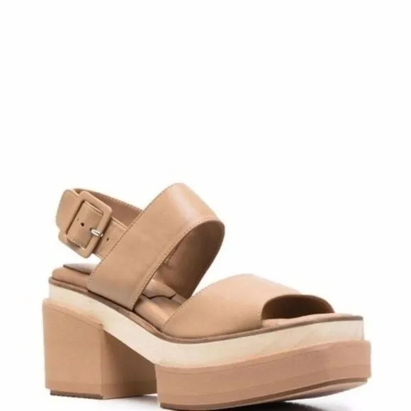 Paloma Barcel Leather buckle-fastening open-toe sandals