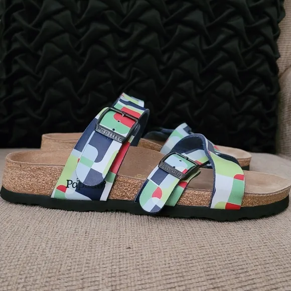 PAPILLIO BY BIRKENSTOCK MULTI COLORBLOCK SANDALS