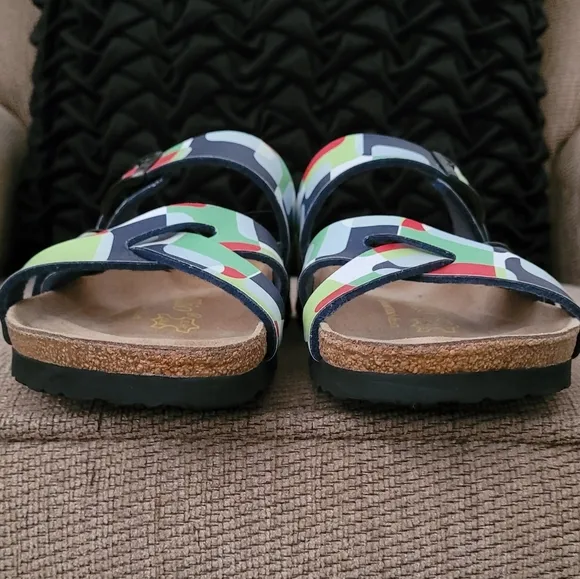 PAPILLIO BY BIRKENSTOCK MULTI COLORBLOCK SANDALS