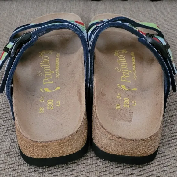 PAPILLIO BY BIRKENSTOCK MULTI COLORBLOCK SANDALS