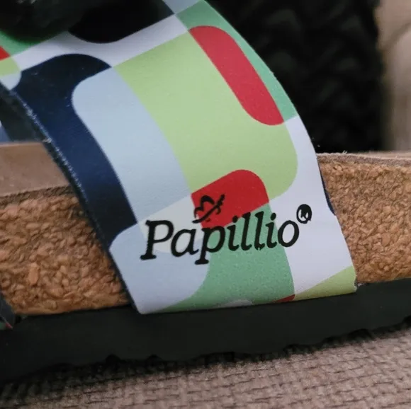PAPILLIO BY BIRKENSTOCK MULTI COLORBLOCK SANDALS