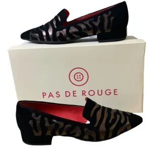 Pas De Rouge “Janet2” Animal Print Loafers