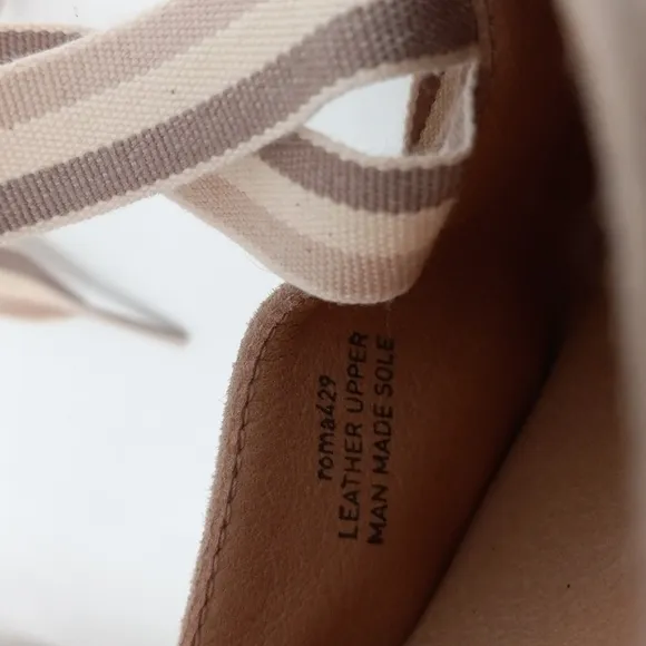 Paseart Espadrille Wedge Sandals Boho Suede Wraparound Ankle Lace Tie Size 40