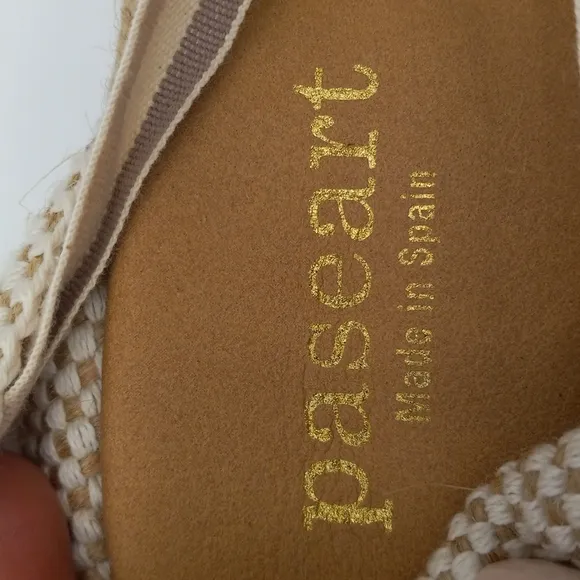 Paseart Espadrille Wedge Sandals Boho Suede Wraparound Ankle Lace Tie Size 40