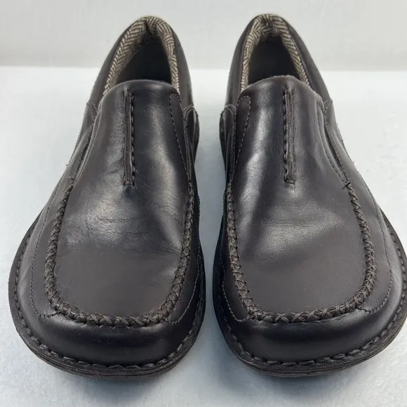 Patagonia Skywalk Walnut Brown Leather Loafers Mens Style T50543 Size 8.5 EUC!!