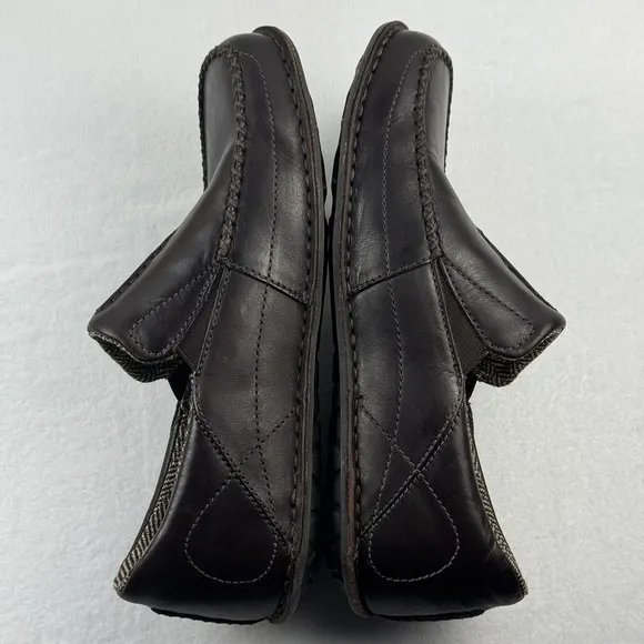 Patagonia Skywalk Walnut Brown Leather Loafers Mens Style T50543 Size 8.5 EUC!!