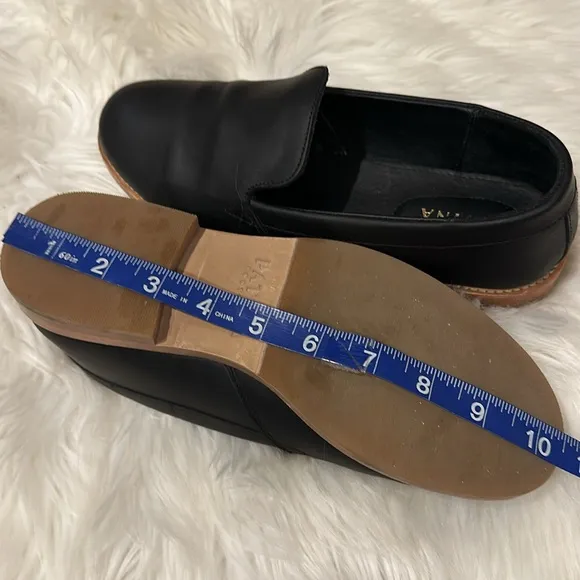 Patina Portland Leather Goods Black Slip on Flats