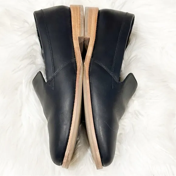 Patina Portland Leather Goods Black Slip on Flats