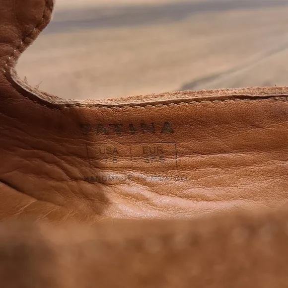 Patina Portland Leather Pointed Toe Cognac Suede Loafers