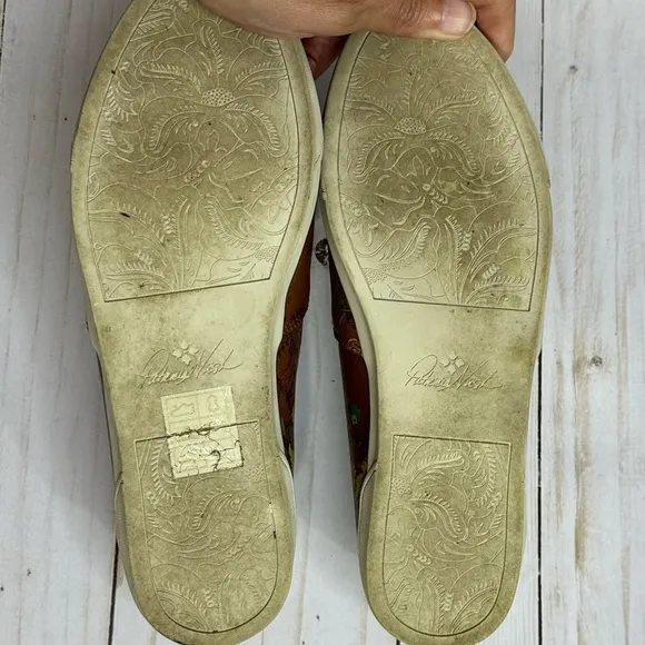 Patricia Nash Lola Slip-On Flats Map Print