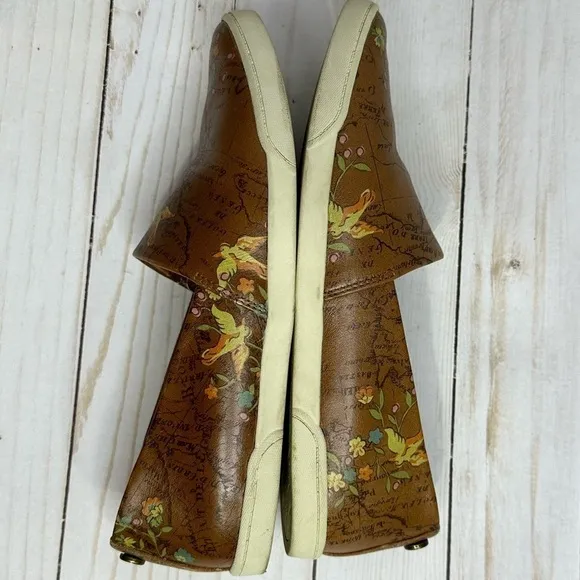 Patricia Nash Lola Slip-On Flats Map Print
