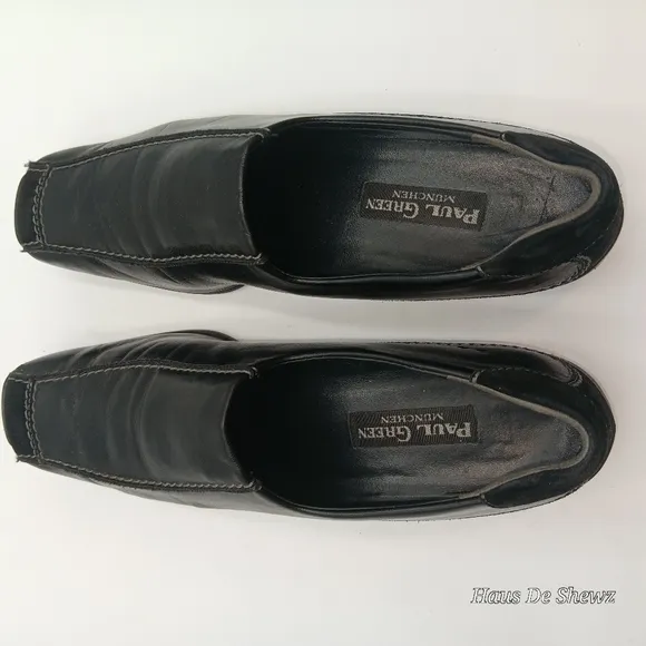 PAUL GREEN Kristen Black square toe loafers
