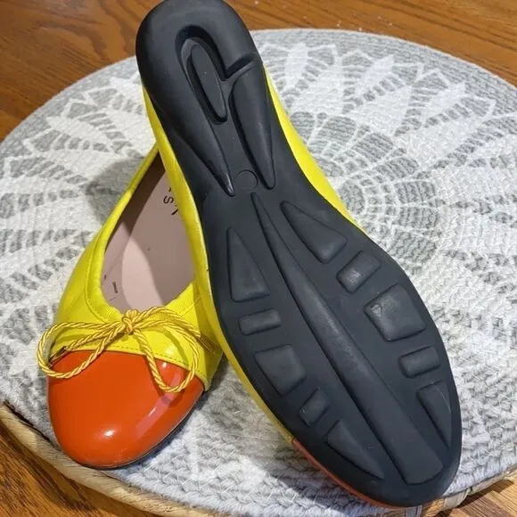 PAUL MAYER LEATHER CAP TOE FLATS SHOES A10
