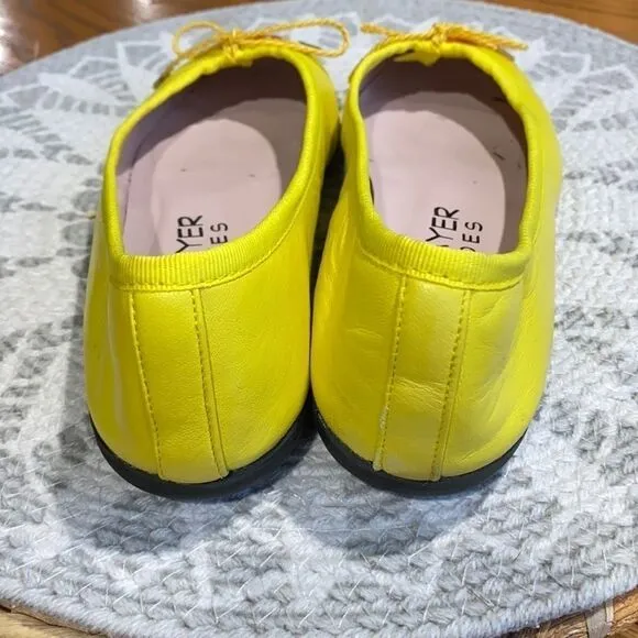 PAUL MAYER LEATHER CAP TOE FLATS SHOES A10