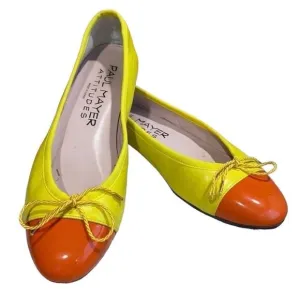 PAUL MAYER LEATHER CAP TOE FLATS SHOES A10