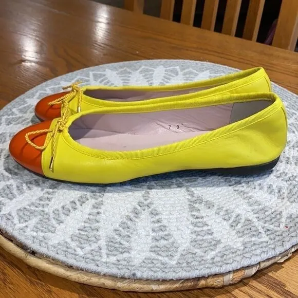 PAUL MAYER LEATHER CAP TOE FLATS SHOES A10