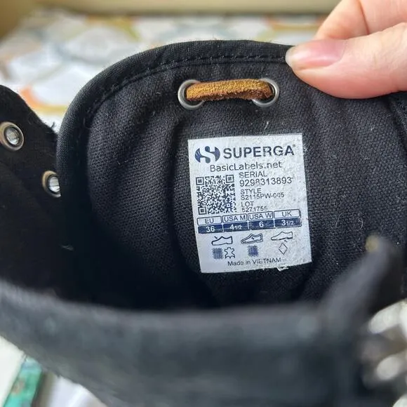 Paura x Superga heeled ankle boots women’s 6