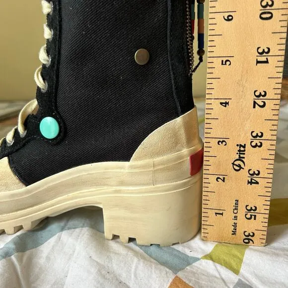 Paura x Superga heeled ankle boots women’s 6