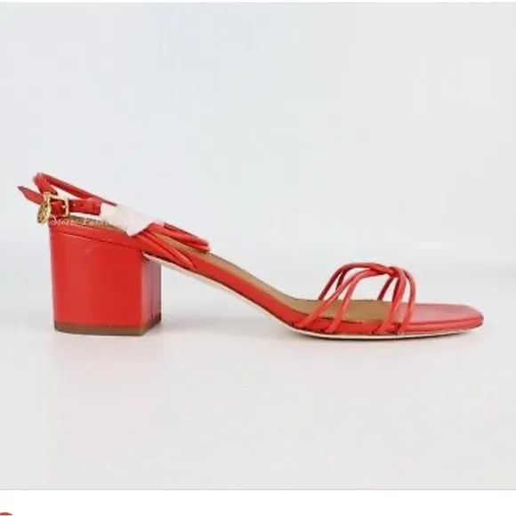 Peach Tory Burch mini Benton knotted strap sandal color bright samba size 7.5
