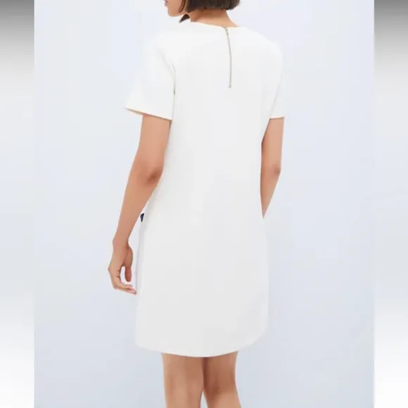 Pearl White Short Sleeve Francoise Dress