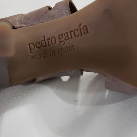 Pedro Garcia Gray Pauline Heel Sandals size 6.5
