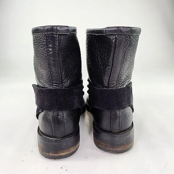 Pedro Garcia Kian Women's Pull-On Boots US 9 /39.5 Black Cervo Studded Leather