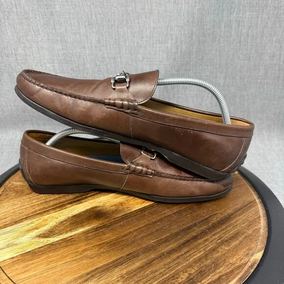 Peter Millar Men’s 11.5 Horsebit Loafers Brown Leather Casual Slip On