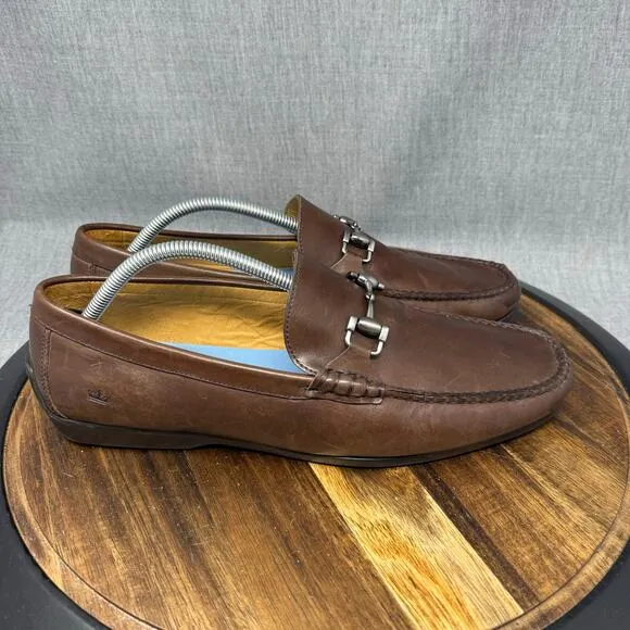 Peter Millar Men’s 11.5 Horsebit Loafers Brown Leather Casual Slip On