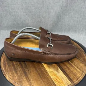 Peter Millar Men’s 11.5 Horsebit Loafers Brown Leather Casual Slip On
