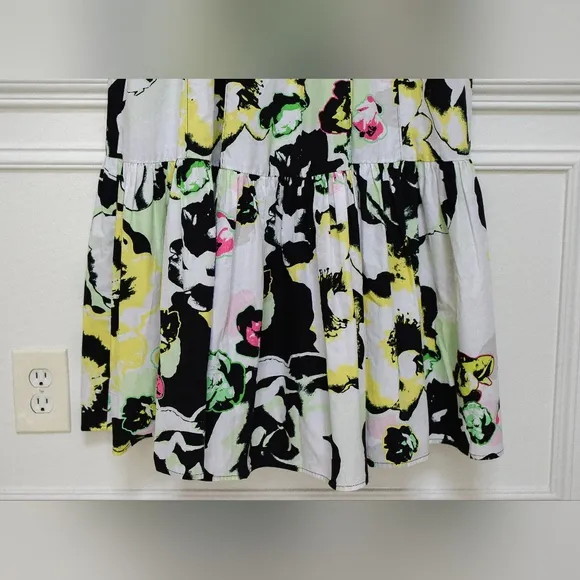 Peter Som Anthropologie Size M Larissa Tiered Floral Maxi Dress Oversized Boho