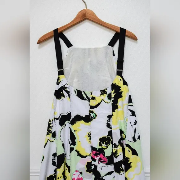 Peter Som Anthropologie Size M Larissa Tiered Floral Maxi Dress Oversized Boho