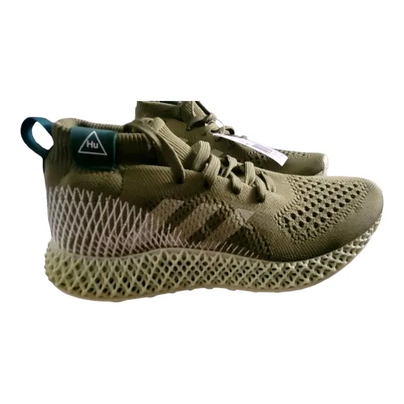 Pharrell Williams 4D Adidas Green Athletic Sneakers