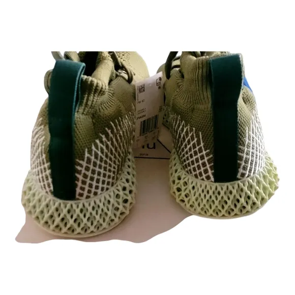 Pharrell Williams 4D Adidas Green Athletic Sneakers