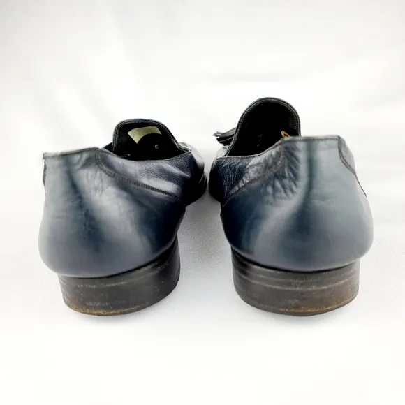 Pierre Cardin Tassel Accents Leather Loafers