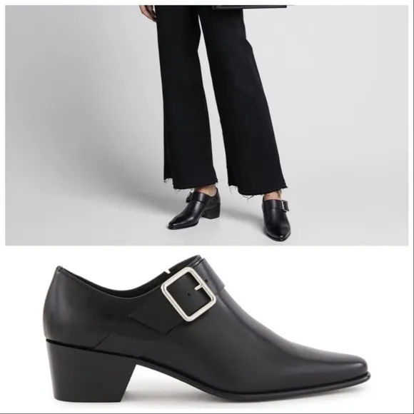 PIERRE HARDY Joni Leather Buckle Loafers
