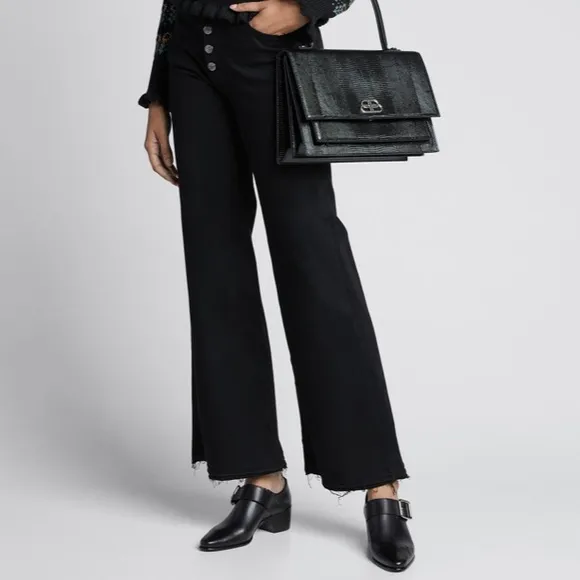 PIERRE HARDY Joni Leather Buckle Loafers