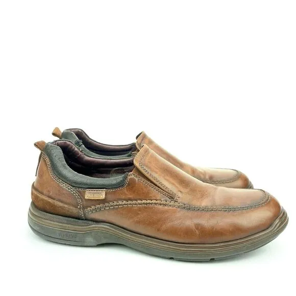 Pikolinos AIR Brown Leather Slip On Mens Sz 10.5 / 11  44 Casual Loafers Shoes
