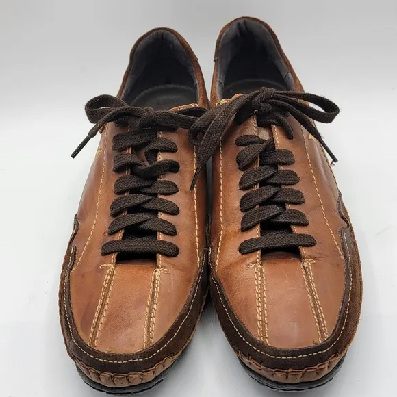 Pikolinos Men's Leather Hand Sewn Sneakers Size 44 (10-10.5).  #1311