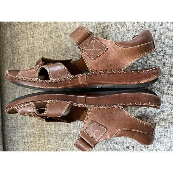 Pikolinos Men's Tarifa Strap Sandals 100% Calfskin Leather Sz 44 US 10-10.5