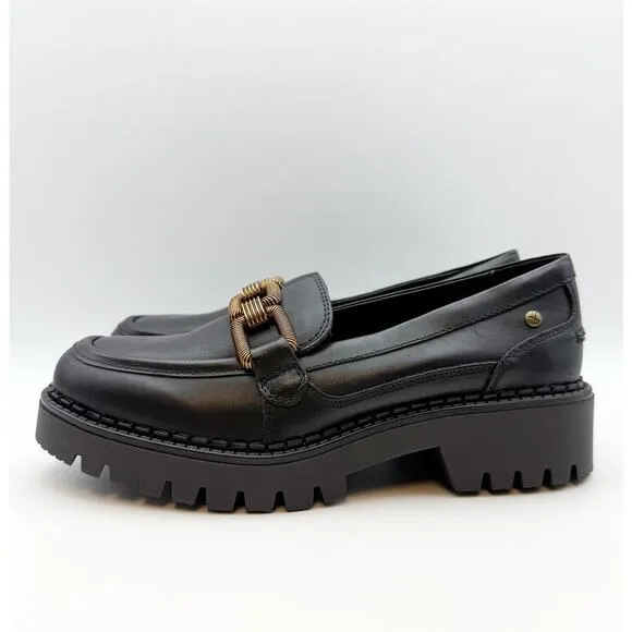 PIKOLINOS Womens Aviles Loafers EU 36 US 5.5-6 Black Leather W6P-3742 Link NIB