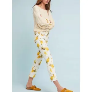 Pilcro Lemon Grove High-Rise Cropped Bootcut Jeans - Size 27