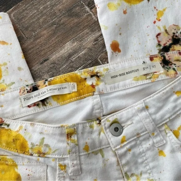 Pilcro Lemon Grove High-Rise Cropped Bootcut Jeans - Size 27