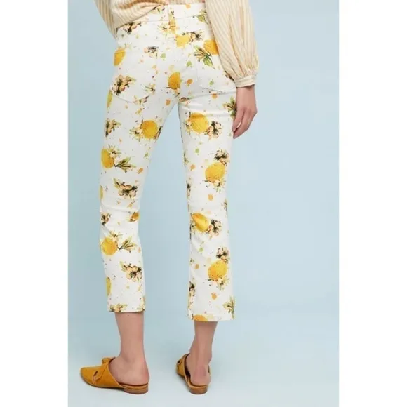 Pilcro Lemon Grove High-Rise Cropped Bootcut Jeans - Size 27