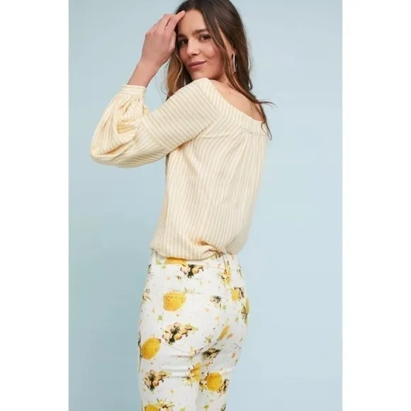 Pilcro Lemon Grove High-Rise Cropped Bootcut Jeans - Size 27